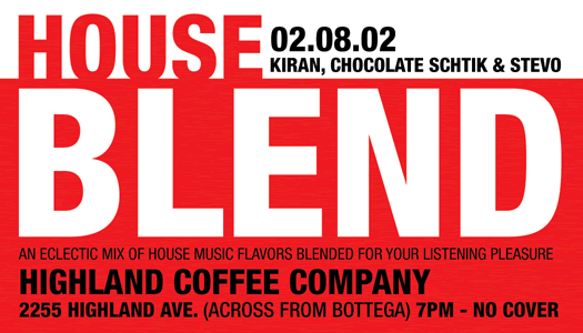 house blend 3 flyer