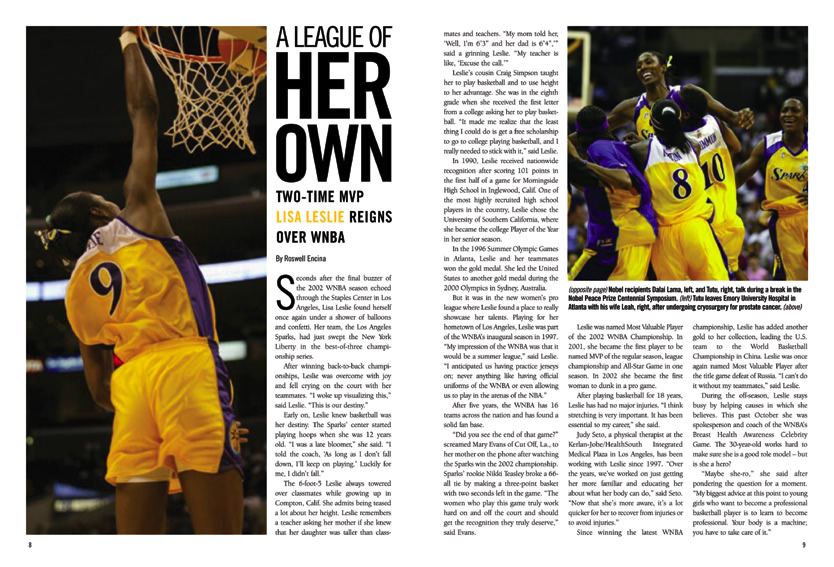 Lisa Leslie feature