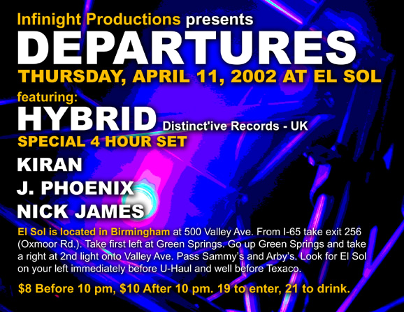 Departures flyer